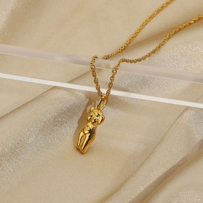 OEM 18in 18K Pantalone Dorato Bambine Gioielli Corpo Forma Collare
