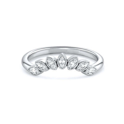 925 Sterling Silver CZ Gemstone Diamond Ring Anello di nozze impilabile Gioielli