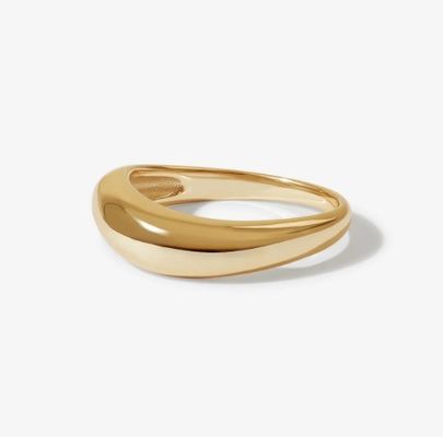 US5-US10 925 Sterling Silver Stackable Rings 18K Gold Plated