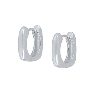 Orecchini Veritieri 18K Gold Plated Hoop Huggie Sterling Silver 925 Gioielli Per Donne Ragazze