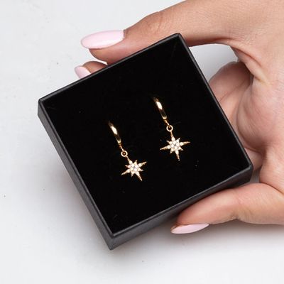 Orecchini per anelli di lusso Starburst 925