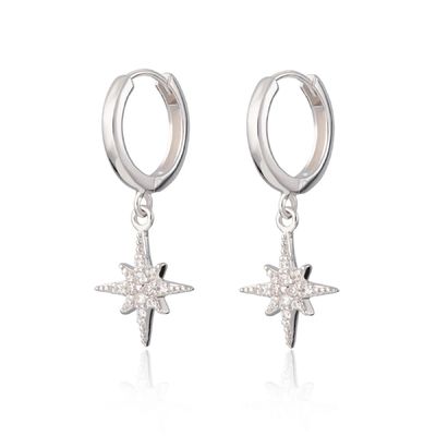 Orecchini per anelli di lusso Starburst 925