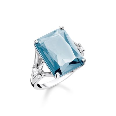 Anello di fidanzamento femminile in argento sterling 925 con design di fascia alta