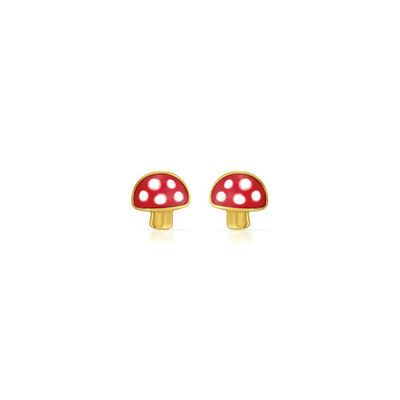 Orecchini a fungo 925 per bambini Orecchini in argento sterling
