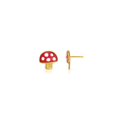 Orecchini a fungo 925 per bambini Orecchini in argento sterling