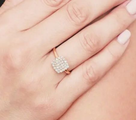 2024 Anelli Brasiliani Pave Bianco CZ Anello d'argento per gioielleria di lusso Accessoiri di moda
