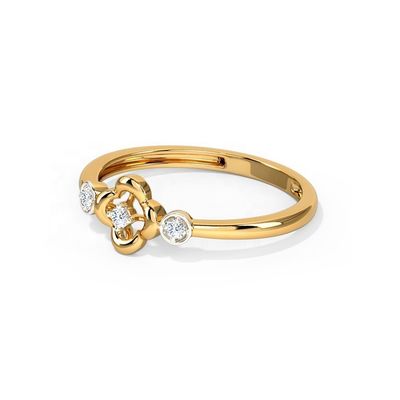 Anelli per Unisex 925 Sterling Silver Triad Clover Ring su Brazilian Ring Band Gioielli
