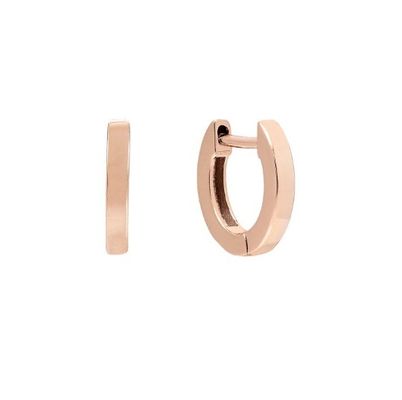 Minimalista Huggies di moda 925 Sterling Silver orecchini unisex con rivestimento in oro 18K