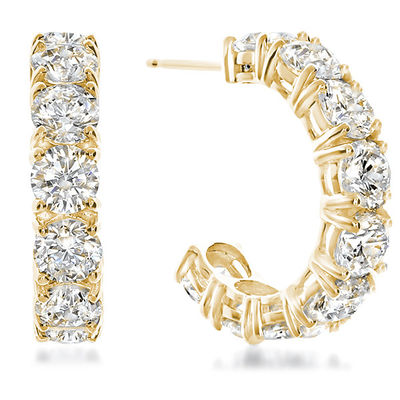 Grandi orecchini di diamanti bianchi CZ per l'occasione dell'anniversario in argento sterling 925