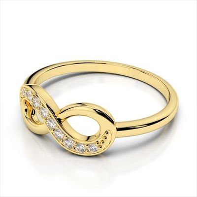 Fatto a mano Infinity 925 Sterling Silver Women's Rings