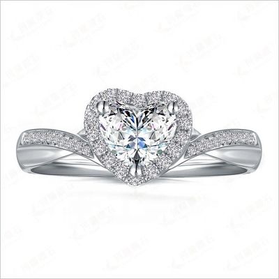 Heart Delicate Weeding Rings 925 Sterling Silver Jewelry for Women Accessori di moda