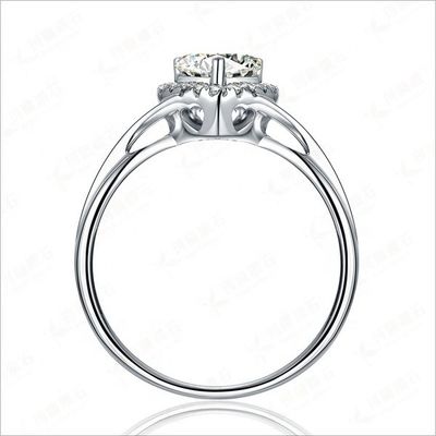Heart Delicate Weeding Rings 925 Sterling Silver Jewelry for Women Accessori di moda