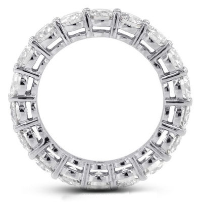 925 Sterling Silver 4mm CZ Eternity Band Anello Eco-Friendly Sì Rivestimento Oro Rosa