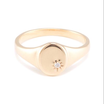 18K oro Vermeil girasole anello sigillo con minoranza di disegno in 925 sterling argento