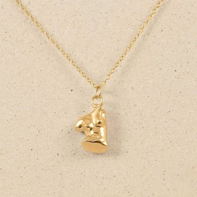 Venere femminilità 18K oro placcato 925 Sterling argento riempito pendente collana per la festa