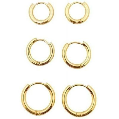 Simply Rose Gold 8mm con cerniera Huggie Small Hoop orecchini in acciaio inossidabile per la laurea