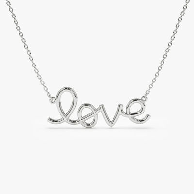 Collare d'amore placcato oro 14K per donne regalo di San Valentino