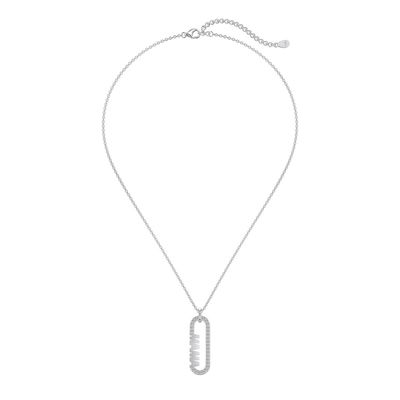 18k oro mamma clip pendente collana in 925 sterling argento
