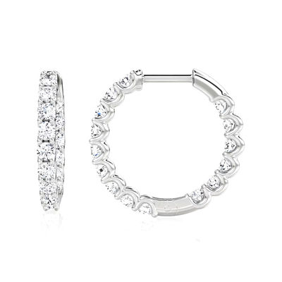 925 Sterling Silver Fine Jewelry Hoop Earrings Perfetti per ogni occasione