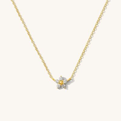 Collana a fiore in argento sterling 925, squisita e alla moda, placcata rodio, per fidanzamento, matrimonio, festa, regalo perfetto per fidanzate