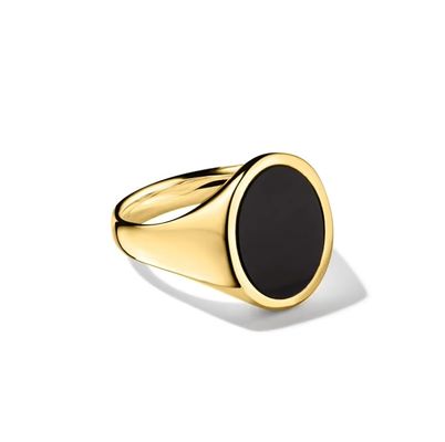 Anello di sigillo maschile in argento sterling 925