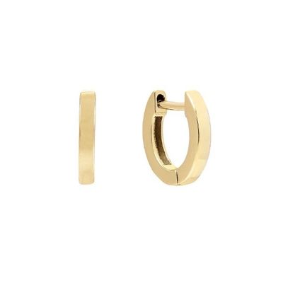Minimalista Huggies di moda 925 Sterling Silver orecchini unisex con rivestimento in oro 18K